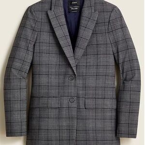 J. Crew Sommerset blazer in grey plaid Italian wool